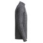 Men's Sports Shirt Longsleeve - black-melange/black - XXL