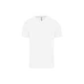 Heren-sport-t-shirt V-hals White XS