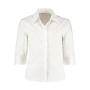 Women's Tailored Fit Continental Blouse 3/4 Sleeve - White - XS