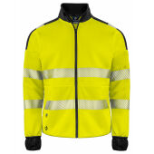 6109 Sweatshirt Full Zip Yellow/black XXL