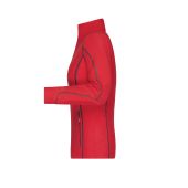 Ladies' Structure Fleece Jacket - red/carbon - XXL
