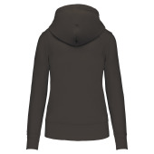 Ecologische damessweater met capuchon Dark Grey XL