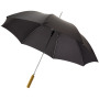 Lisa 23'' automatische paraplu met houten handvat - Zwart