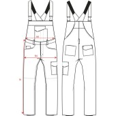 Amerikaanse Overall Industrie Outlet 752001 White 5XL