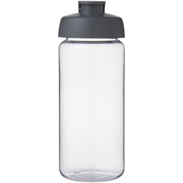 H2O Active® Octave Tritan™ 600 ml flip lid sport bottle - Transparent clear/Grey