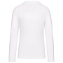 T-shirt V-hals lange mouwen White XXL