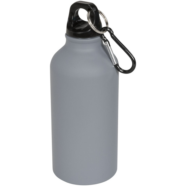 Oregon 400 ml matte water bottle with carabiner - Grey