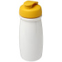 H2O Active® Pulse 600 ml sportfles met flipcapdeksel - Wit/Geel
