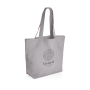 Impact Aware™ re-canvas shopper met vakje 240gsm ongeverfd, grijs