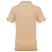 Men's short-sleeved piqué polo shirt Light Sand 3XL