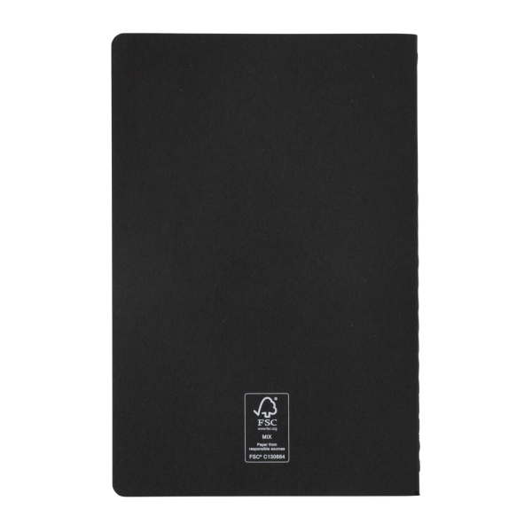 A5 FSC® standard softcover notebook, black