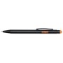 Aluminium ballpoint pen BLACK BEAUTY black, orange