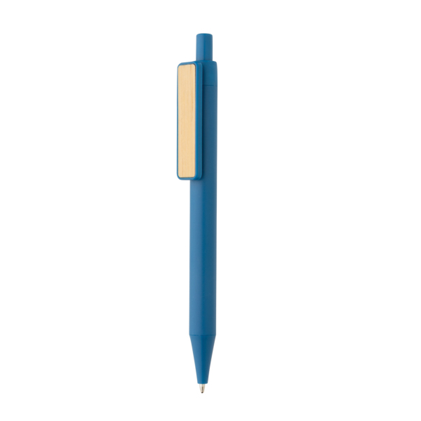 GRS RABS pen met bamboe clip, blauw