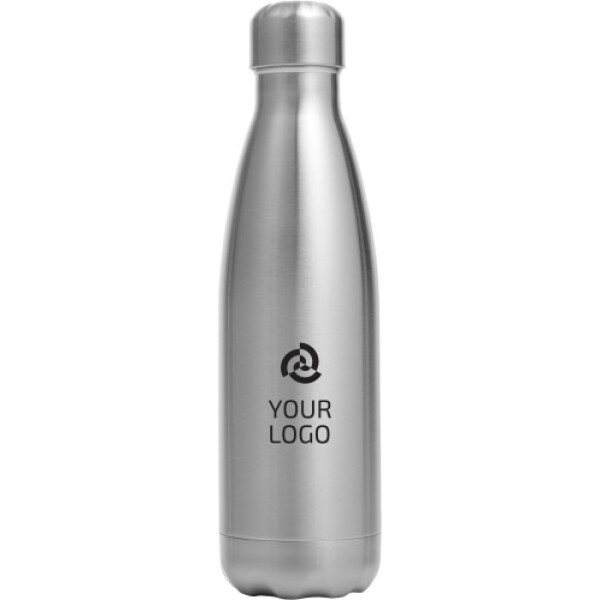 Trinkflasche(650 ml) aus Edelstahl Sumatra Silber