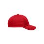 MB6223 6 Panel Heavy Brushed Cap signaal-rood one size