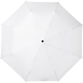 Alina 58 cm fuldautomatisk paraply i genanvendt PET - Hvid
