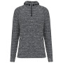 Unisex sportsweater Met Capuchon En Halsrits Sporty Grey Melange XS