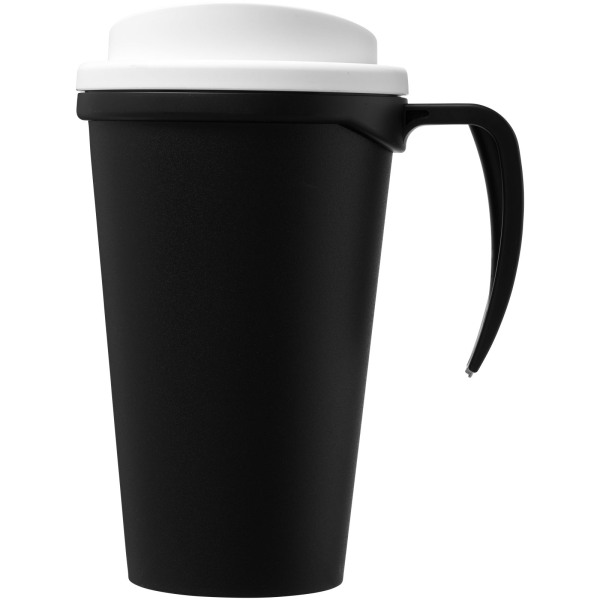 Americano® Grande 350 ml insulated mug - Solid black/White