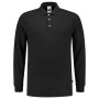 Poloshirt Fitted 210 Gram Lange Mouw 201017 Black 4XL
