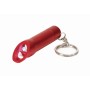 Aluminium LED-zaklamp/ flesopener TASK - rood