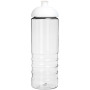 H2O Active® Treble 750 ml sportfles met koepeldeksel - Transparant/Wit