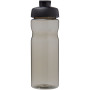 H2O Active® Eco Base 650 ml flip lid sport bottle - Solid black/Charcoal