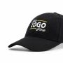 Brushed twill cap - Zwart
