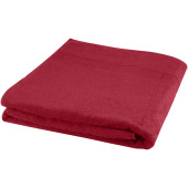 Evelyn 450 g/m² håndklæde i bomuld 100x180 cm - Rød