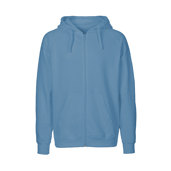 Neutral mens zip hoodie-Dusty-Indigo-S