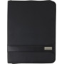 A4 PVC Zipped folder. black