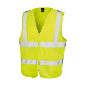Zip I.D Safety Tabard - Fluorescent Yellow - L/XL