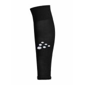 Squad sock w/o foot solid black