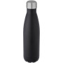 Cove 500 ml vacuum insulated stainless steel bottle - Solid black