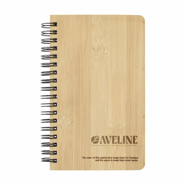 Notebook made from Stonewaste-Bamboo A6 notitieboek duurzaam