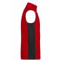 Men's Workwear Fleece Vest - STRONG - - red/black - 6XL