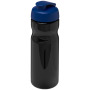 H2O Active® Base 650 ml sportfles met flipcapdeksel - Zwart/Blauw