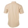 Men's Shirt Shortsleeve Poplin - stone - L