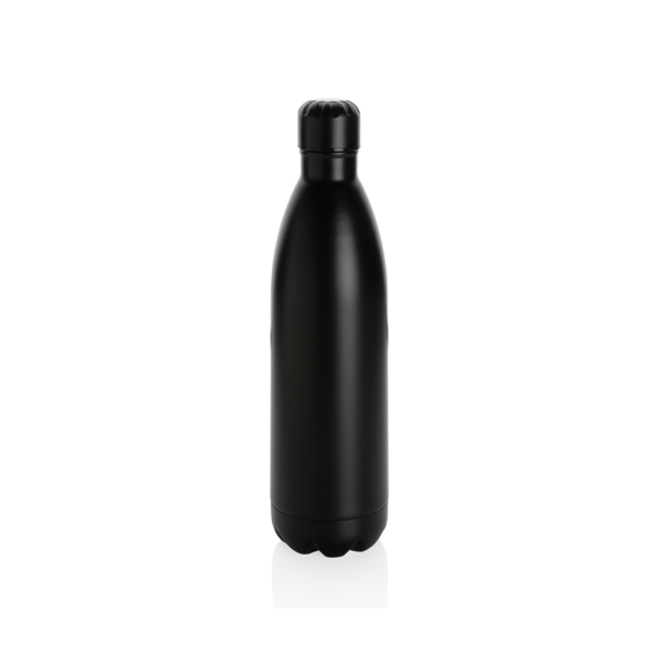 Unikleur vacuum roestvrijstalen fles 1L, zwart