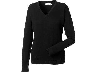 Ladies' V-neck Knitted Pullover