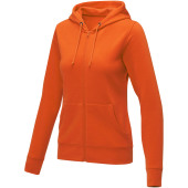 Theron dames hoodie met ritssluitng - Oranje - XXL