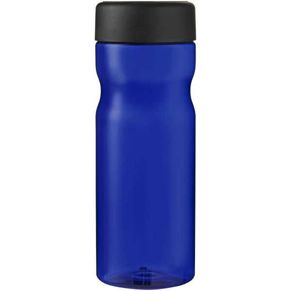 H2O Active® Eco Base 650 ml screw cap water bottle - Blue/Solid black
