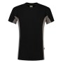 T-shirt Bicolor Borstzak 102002 Black-Grey 4XL