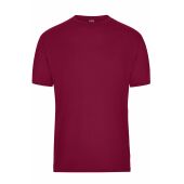 Men's BIO Workwear T-Shirt - wine - S