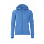 Loris hooded sweater full zip ds polar blauw xs