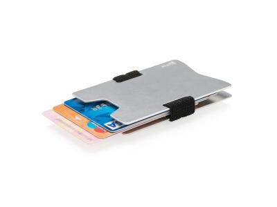 Aluminium RFID anti-skimming creditcard houder, zwart Aluminium RFID anti-skimming creditcard houder, zwart