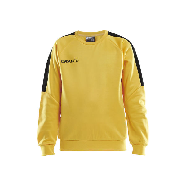 Craft Progress roundneck sweater jr yellow/black 134/140
