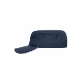 MB6555 Military Sandwich Cap - navy/white - one size