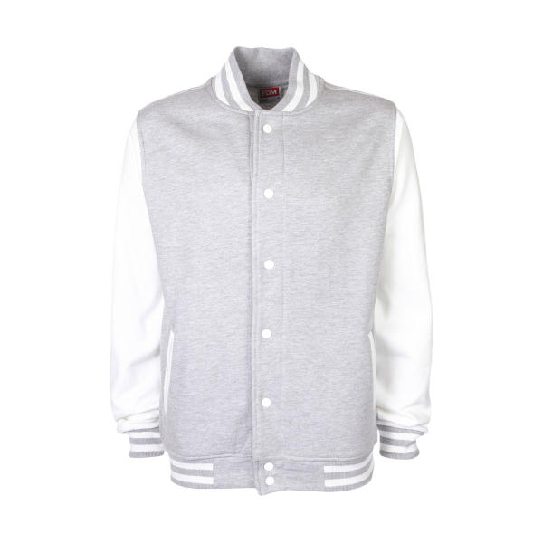 Varsity Jacket - Sport Grey/White