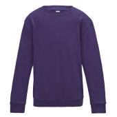 AWDis Kids Sweatshirt, Purple, 12-13, Just Hoods