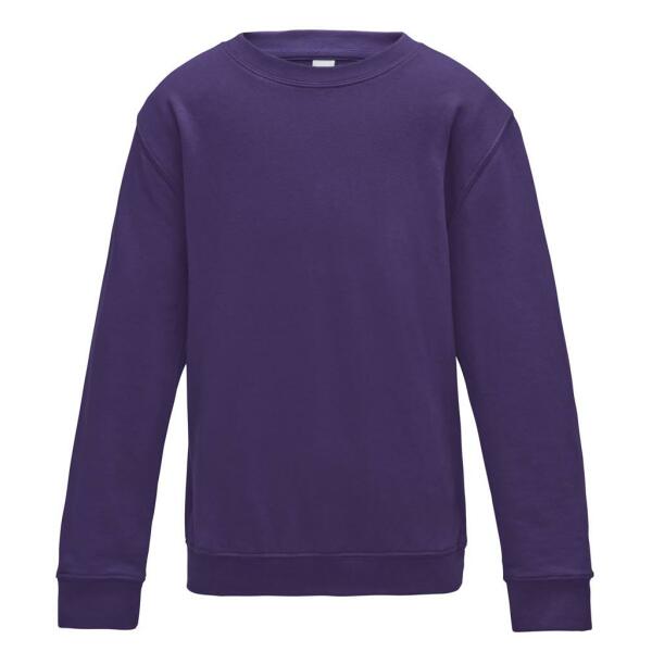 AWDis Kids Sweatshirt, Purple, 9-11, Just Hoods